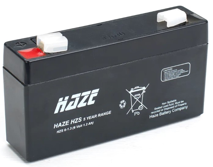 HZS6-1.3, 6 Volt 1.3Ah