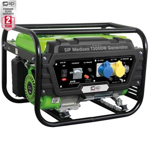 SIP Medusa T3000W Generator Petrol 25133 For DIYers