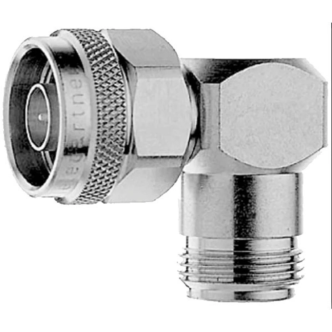 Telegartner J01024J1096 (100024150) N Elbow Connector (Male to Female), 50Ohm, UG-27/U - Coax angled plug/bus coupler