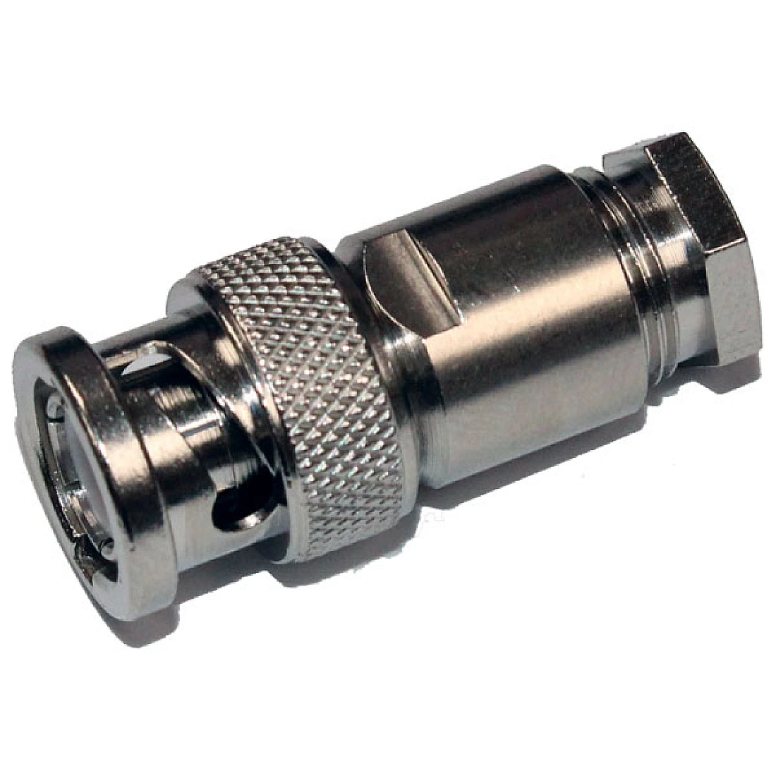 Telegartner J01000A1321 (100023343) Straight 50 Ohm Cable Mount BNC Connector Plug, Clamp Termination RG178 Nickel