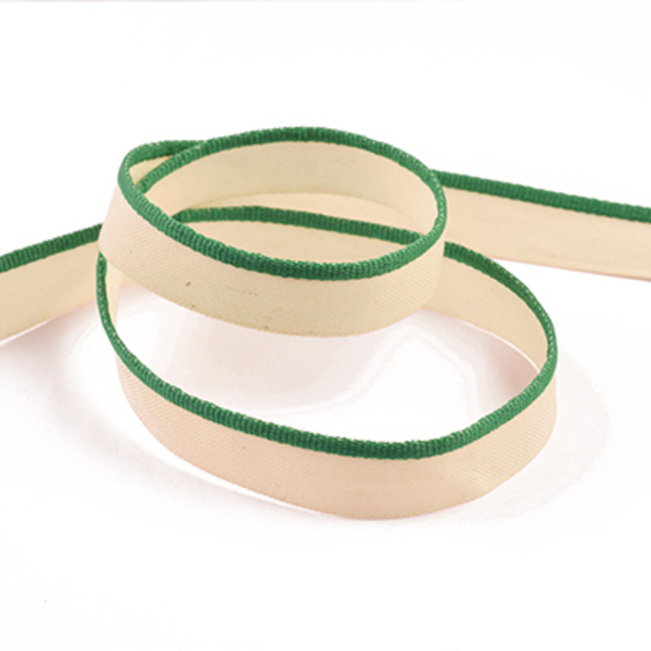 2001 Woven Edge Double Face Cotton Head & Tail Band GREEN
