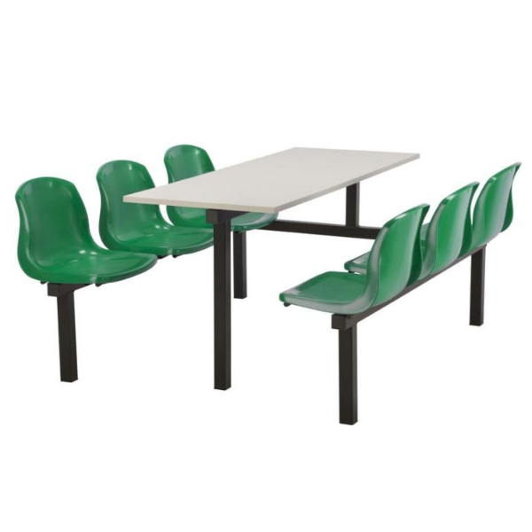 CU90 - 6-Seater Harvey Canteen Unit - 1 Way Access, Green, Grey