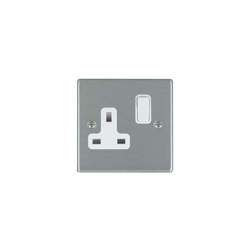 Hamilton Hartland 1 Gang 13A DP Switched Socket WH/WH