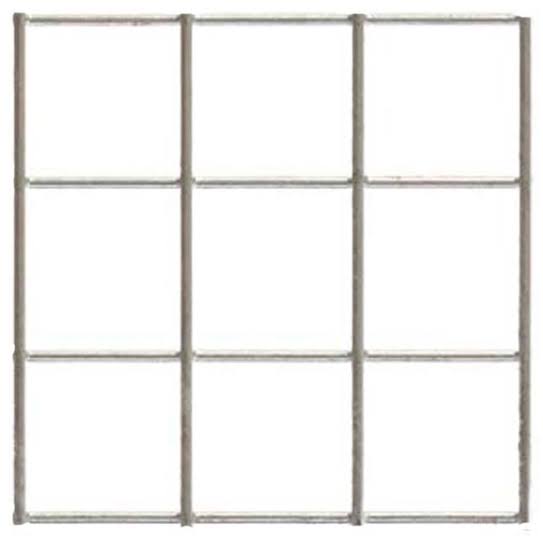 1220 x 2440mm 3"x 3"x 6g (4'x 8') Galvanised Welded Mesh