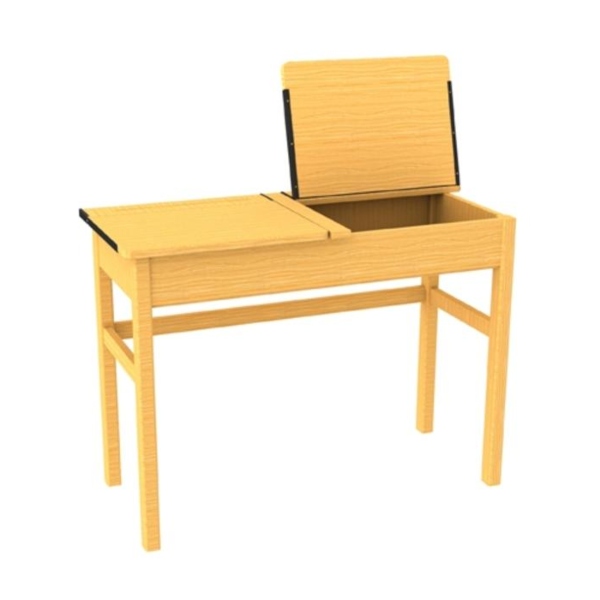 Beech Double Wooden Locker Desks - 750mm