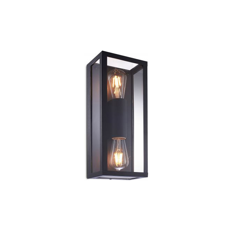 Kosnic Folly Up/Down E27 Wall Lantern Black