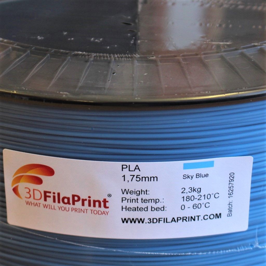 2.3KG 3D FilaPrint Sky Blue Premium PLA 1.75mm 3D Printer Filament