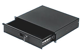 RM-DRAWER-2U-BLK 2U Rack Mount Storage Drawer Black Int.345mm deep 22kg