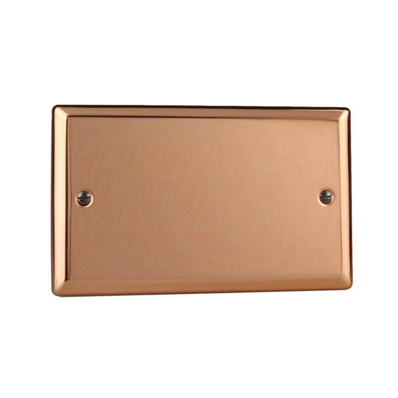 Varilight Urban Double Blank Plate Polished Copper (Standard Plate)