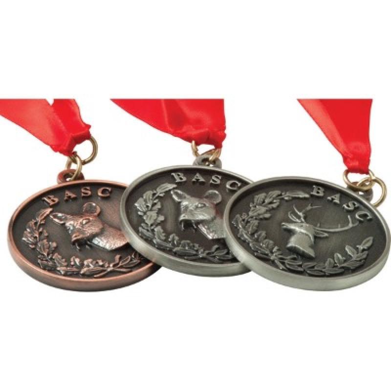 Alloy Injection & Nickel Plated Medal (50mm)