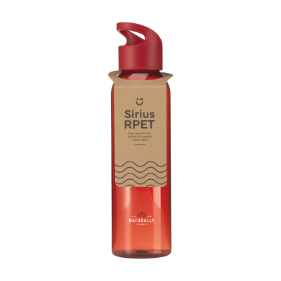 SIRIUS GRS RPET 650 ML DRINK BOTTLE in Red_&_Red.