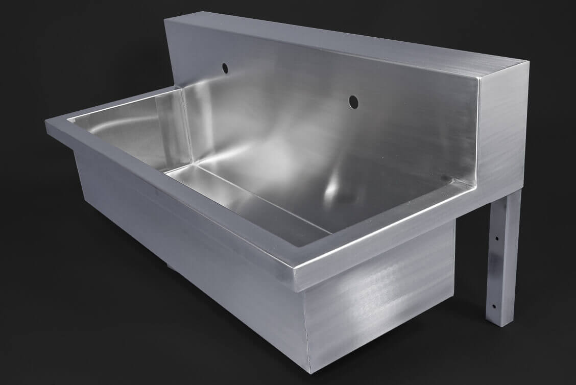 Bespoke Stainless Steel Wash Troughs For Veterinary Hospitals