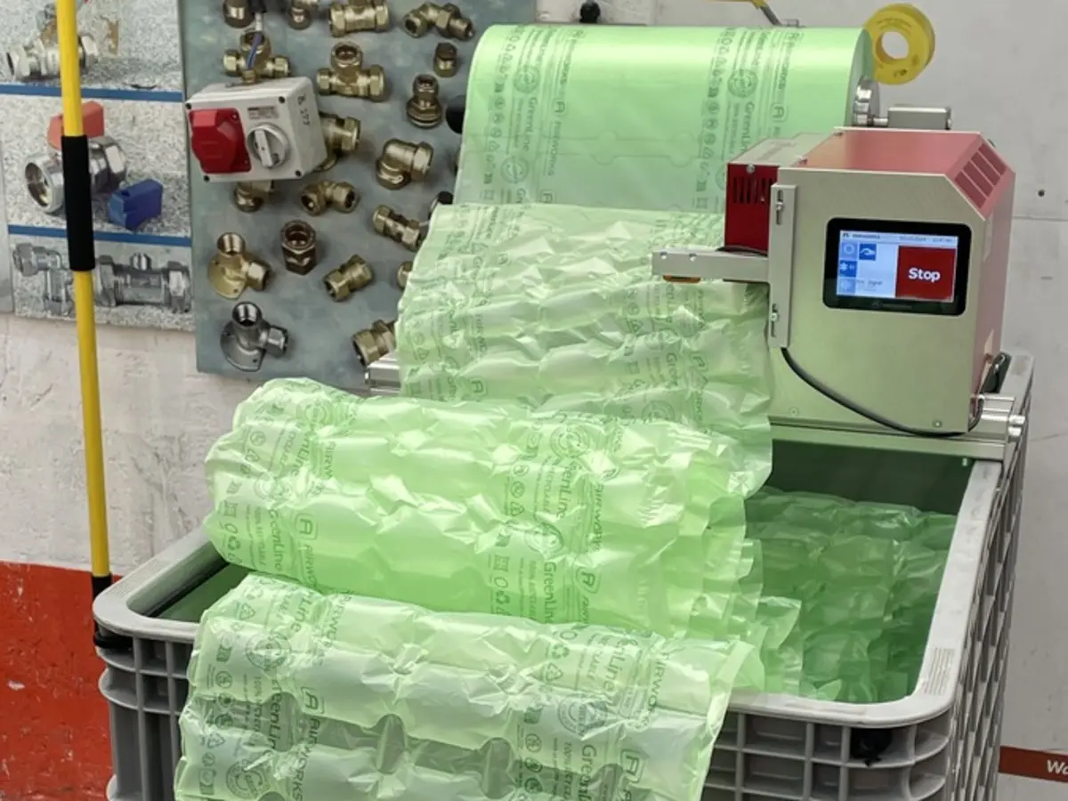 Inflatable Packaging Materials for Reduced Storage