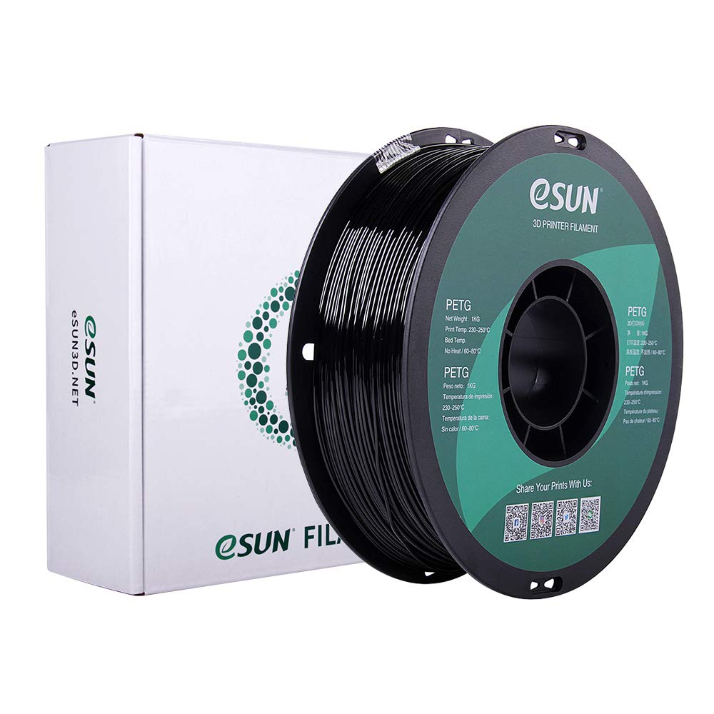 eSUN PETG Solid Black 1.75mm 1Kg 3D Printing filament