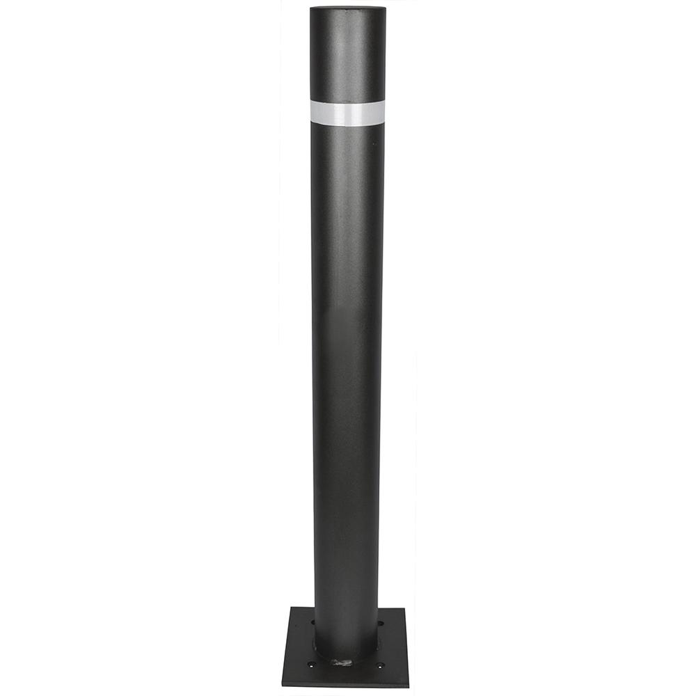 Mild Steel Bollard - 1000mm High x 100mmPrimer Painted Black (Bolt-Down)