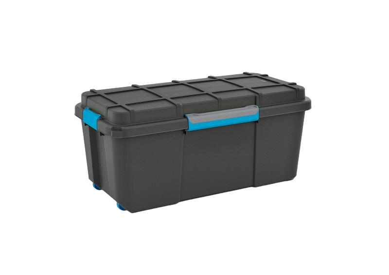 Scuba Box Large Black Water Resistant Storage Trunk