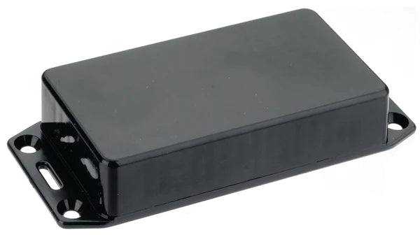 Suppliers Of 165 X 71 X 25mm FRABS Black Plastic Enclosure Flanged Lid UK