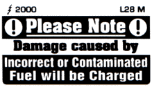 L028 M - Damage caused by incorrect fuel  (Medium) x 100
[L28M]
