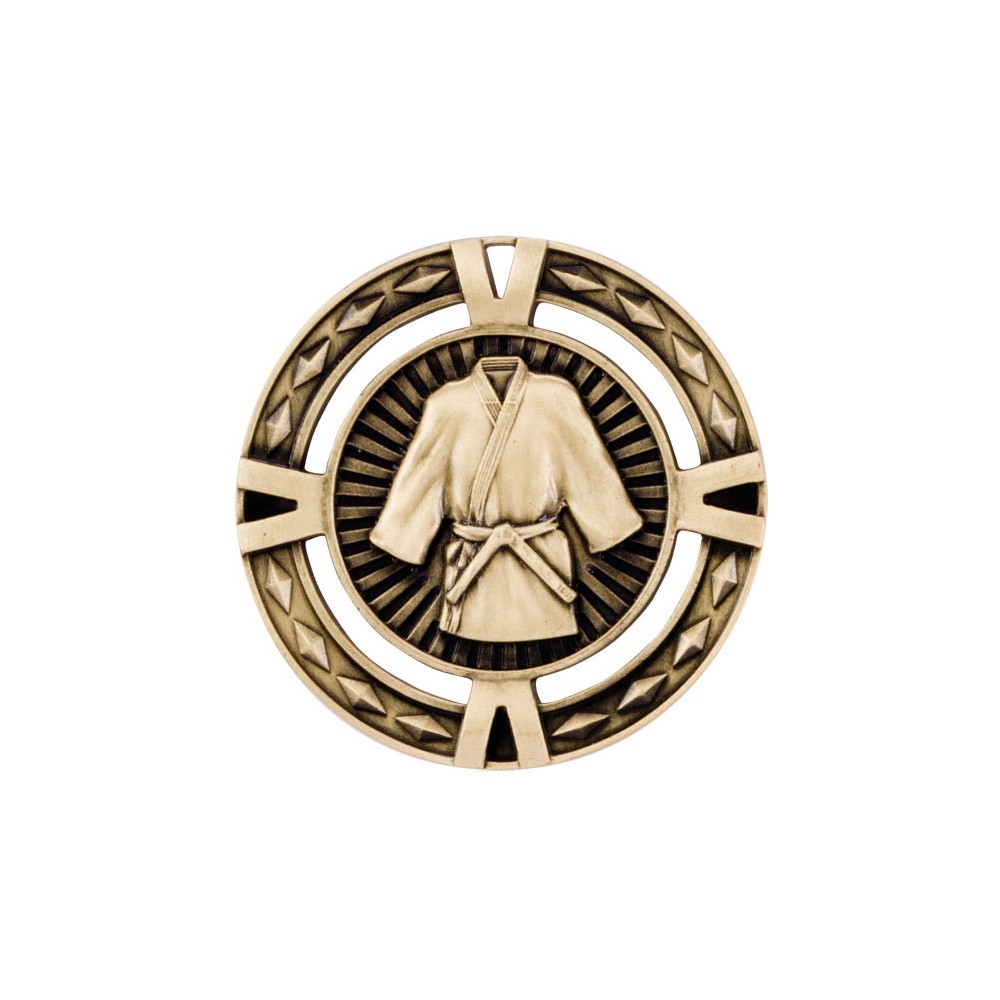 Suppliers Of Die Cast V-Tech Martial Arts Medal - Gold,Silver,Bronze -  60mm Hertfordshire