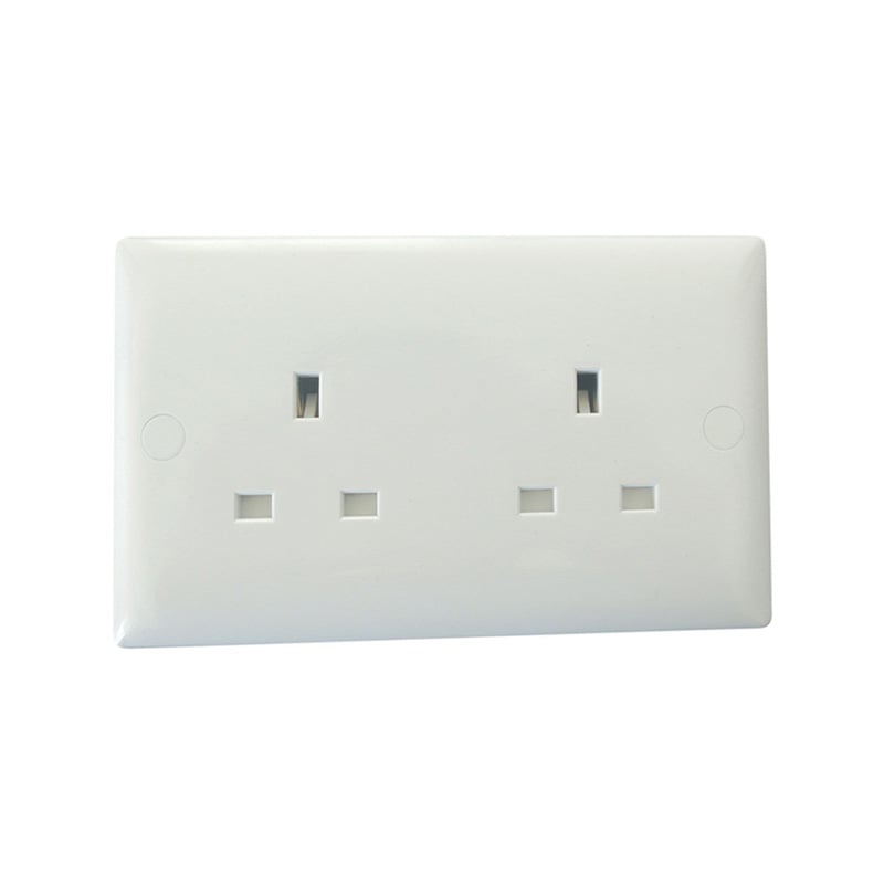 Varilight Value 2G 13A DP Unswitched Socket