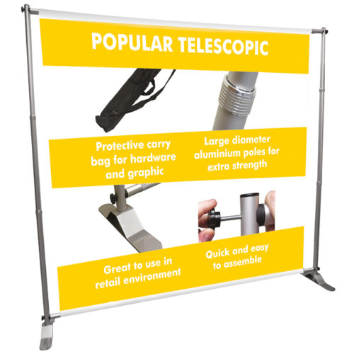 Multi-Use Banner Stands For Frequent Message Changes