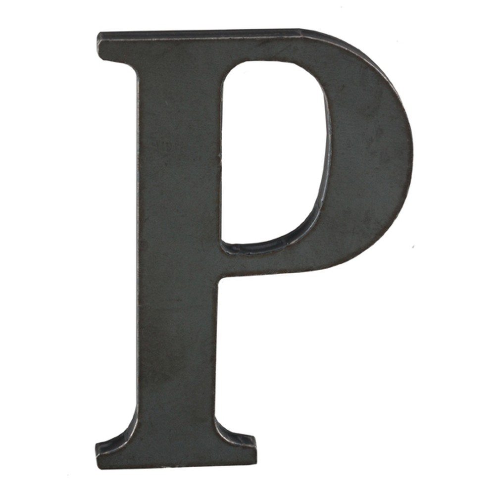 50mm High 3mm Thick Mild Steel Profiled Letter P