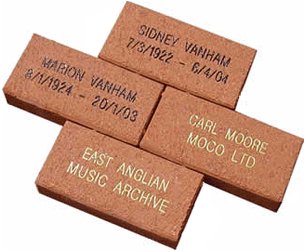 Custom Engraved Bricks