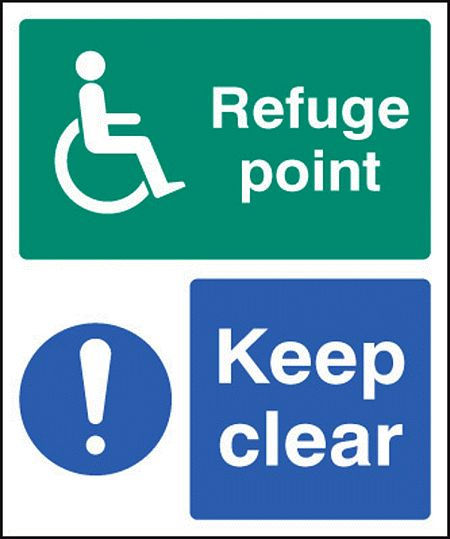 Refuge point keep clear