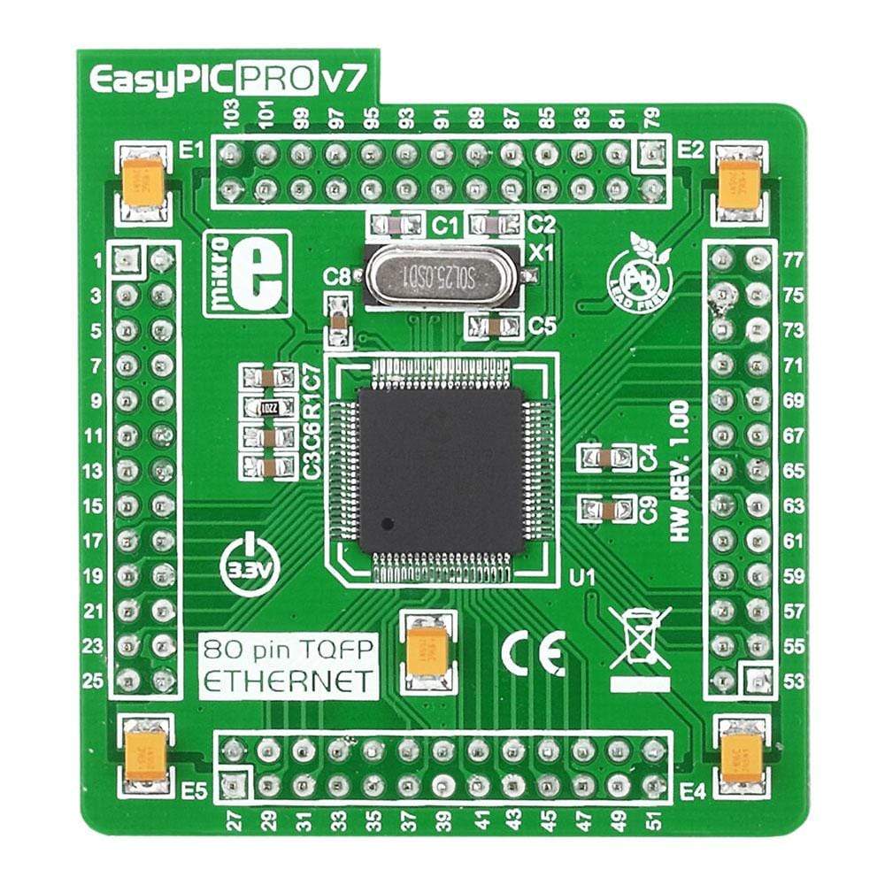 EasyPIC PRO v7 MCU Card with PIC18F87J60 ETH