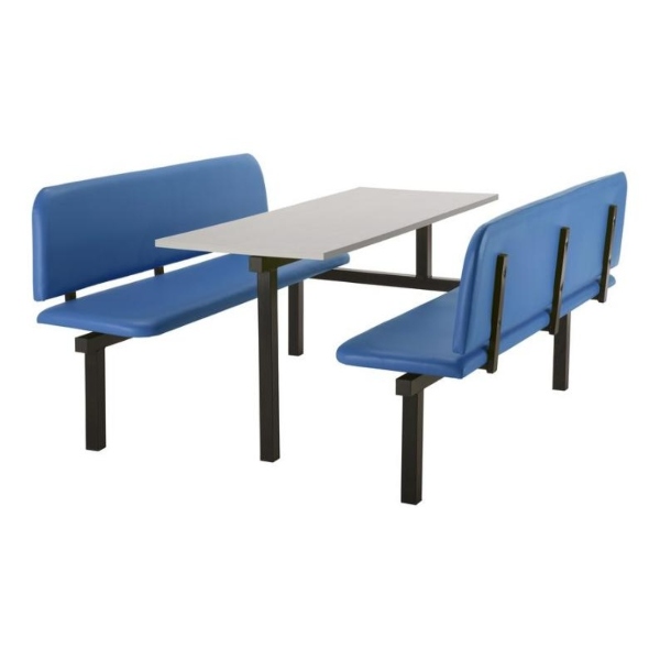 CU94 - 6-Seater Oscar Canteen Unit - 1 Way Access, Blue, Grey