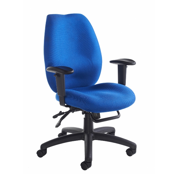 Cornwall Multi Functional Fabric Operator Chair - Blue