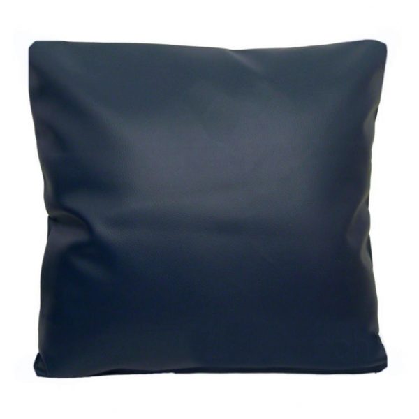 Navy Blue Faux Leather Scatter Cushion or Covers. Sizes 16&#34; 18&#34; 20&#34; 22&#34; 24&#34;