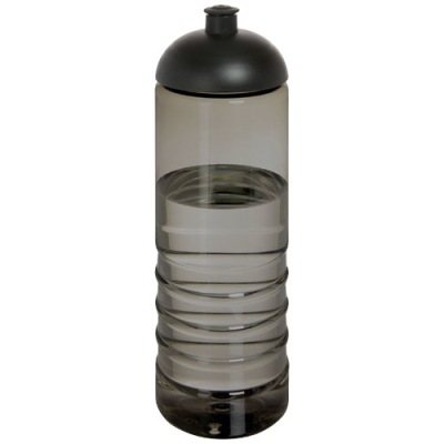 H2O ACTIVE® ECO TREBLE 750 ML DOME LID SPORTS BOTTLE in Charcoal & Solid Black.