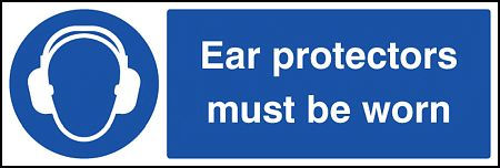 Ear protectors must be worn
