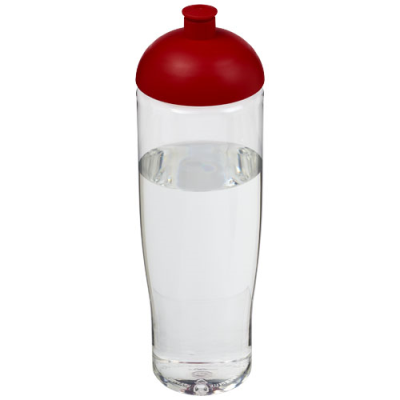 H2O ACTIVE® TEMPO 700 ML DOME LID SPORTS BOTTLE in Clear Transparent & Red.