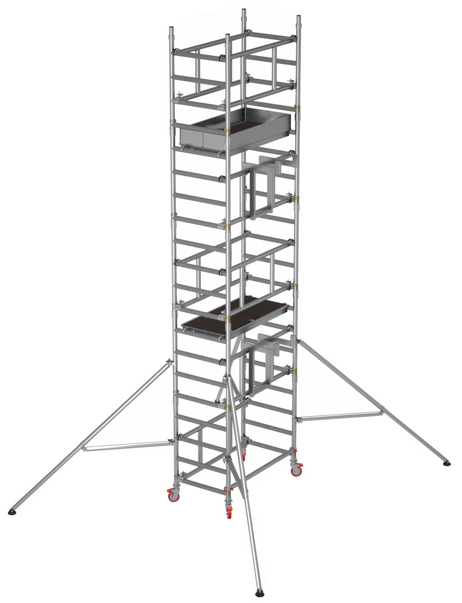 One-Man Aluminium Scaffold Towers For Indoor Maintenance Work