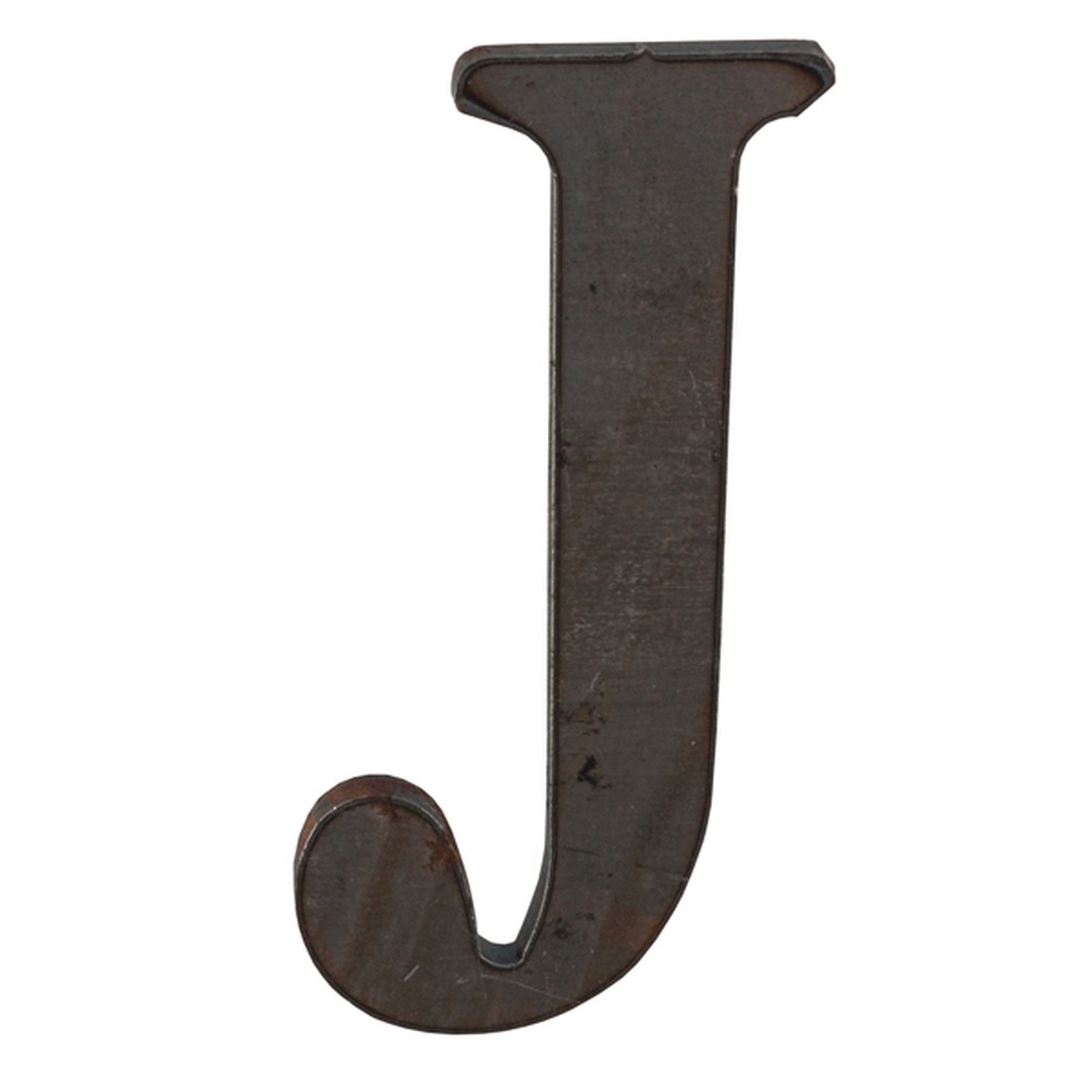 50mm High 3mm Thick Mild Steel Profiled Letter J