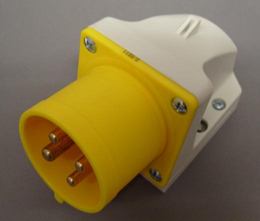 110V 4 Pin 32a Wall Mounted Appliance Plug IP44
[PCE-132/4WMP]