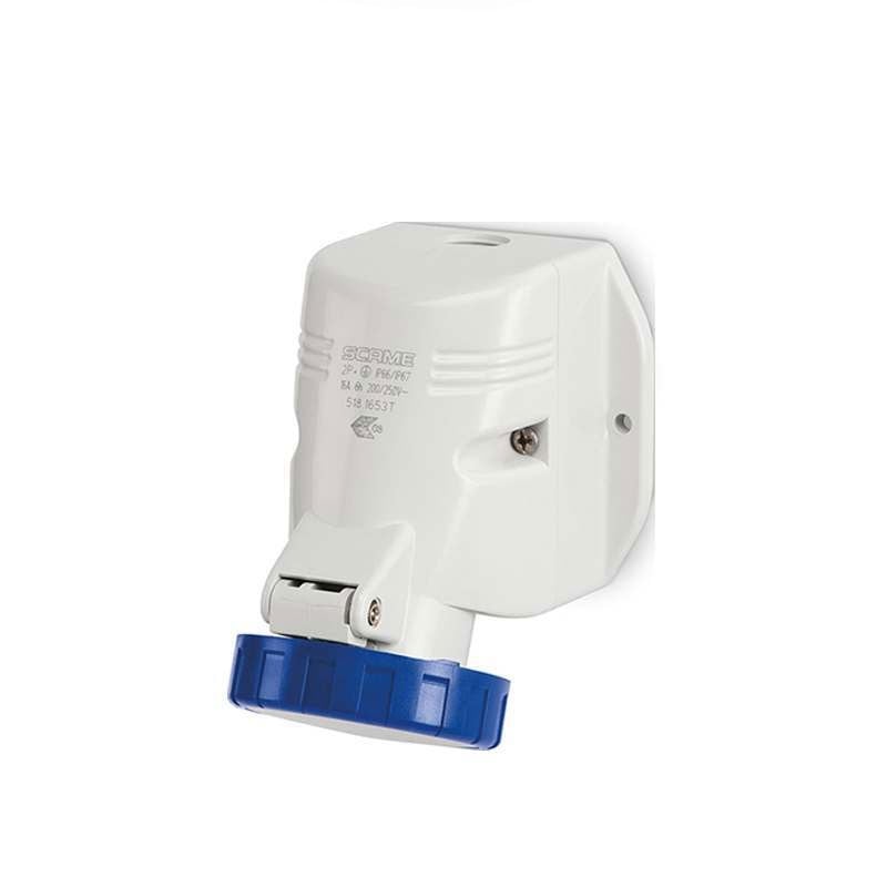 Scame 518.3253T Surface Mounted Socket IP67 IP Rating 32 Amp 2P + E Pins