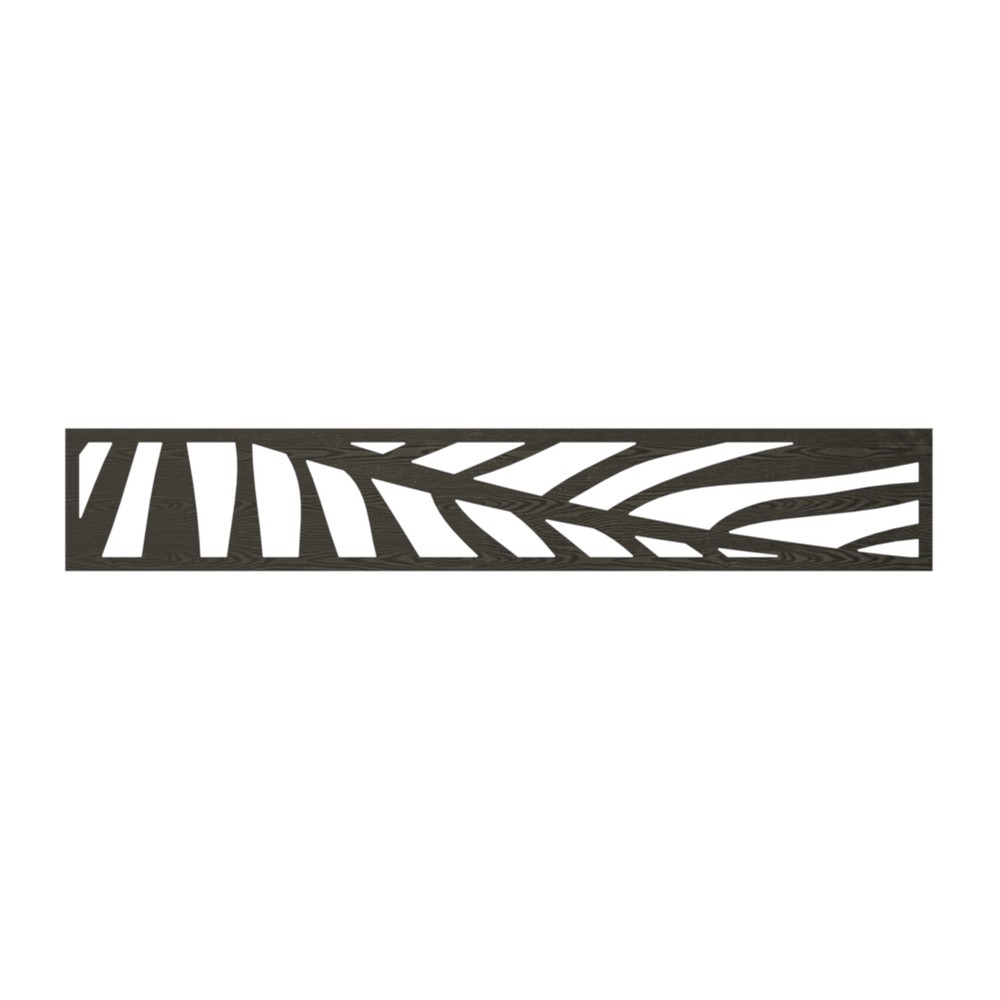 WPC Panel - 1820 x 300mm x 5mm Palm Black Wood Effect WPC Panel