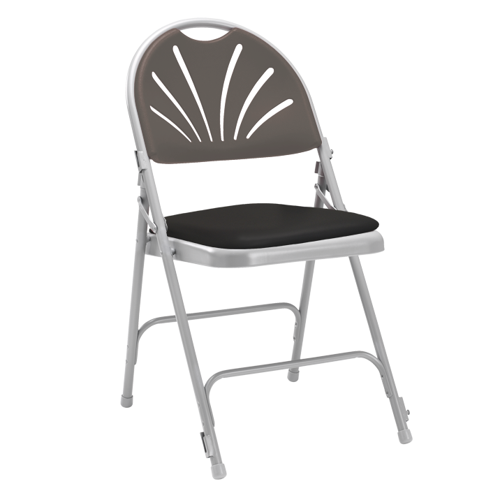 Comfort Steel Poly Chair with Vinyl Seat & Link