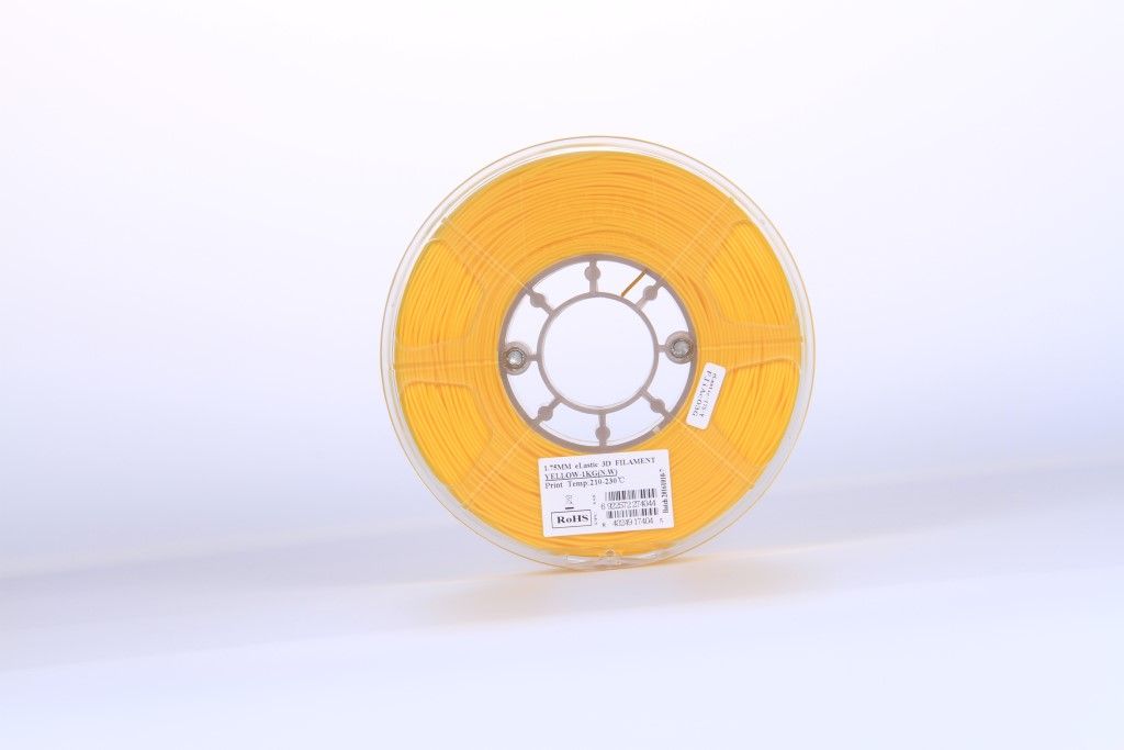 eSUN eLASTIC TPE 83A Yellow 1.75mm Flexible 3D Printing filament 1Kg
