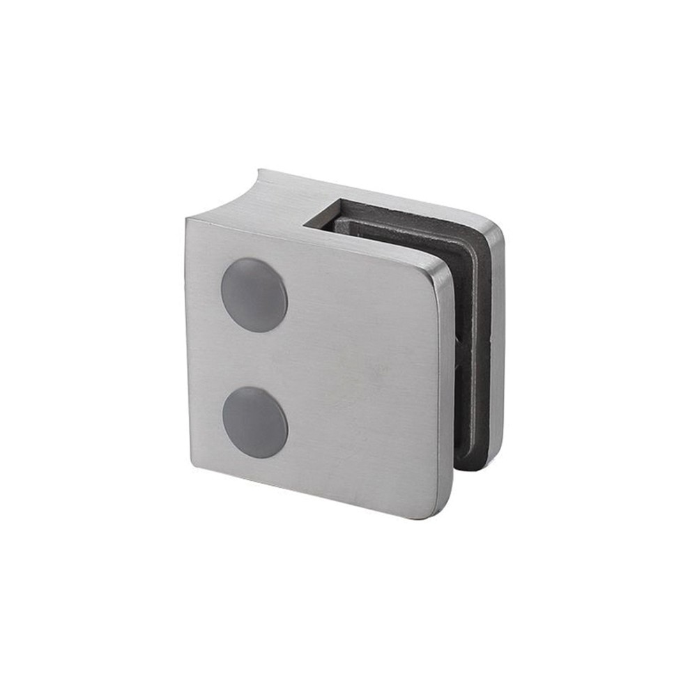 316 Small Square Glass Clamp for 8mm for 42.4mm tube