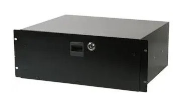 RM-DRAWER-4U-BLK 4U Rack Mount Storage Drawer Black 345mm internal deep 22kg