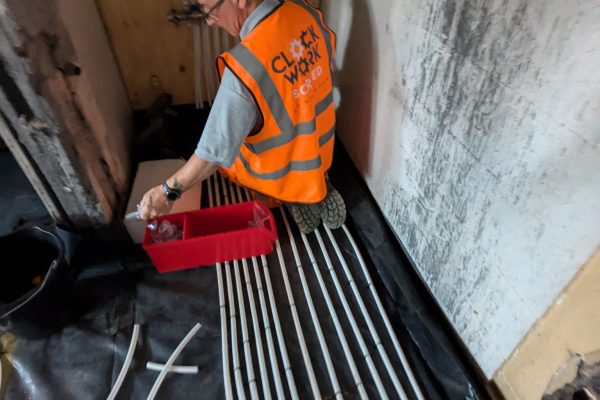 Concrete Screed Preparation For Underfloor Heating Cheshire