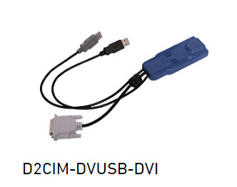 D2CIM-DVUSB-DVI Raritan Dominion KX2 Digital DVI-D, USB CIM required for virtual media (BIOS access), absolute mouse synchronization, tiering, audio and Smart Card/CAC use