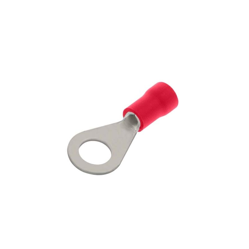 Unicrimp 3.7mm Red Stud Ring Terminal (Pack of 100)