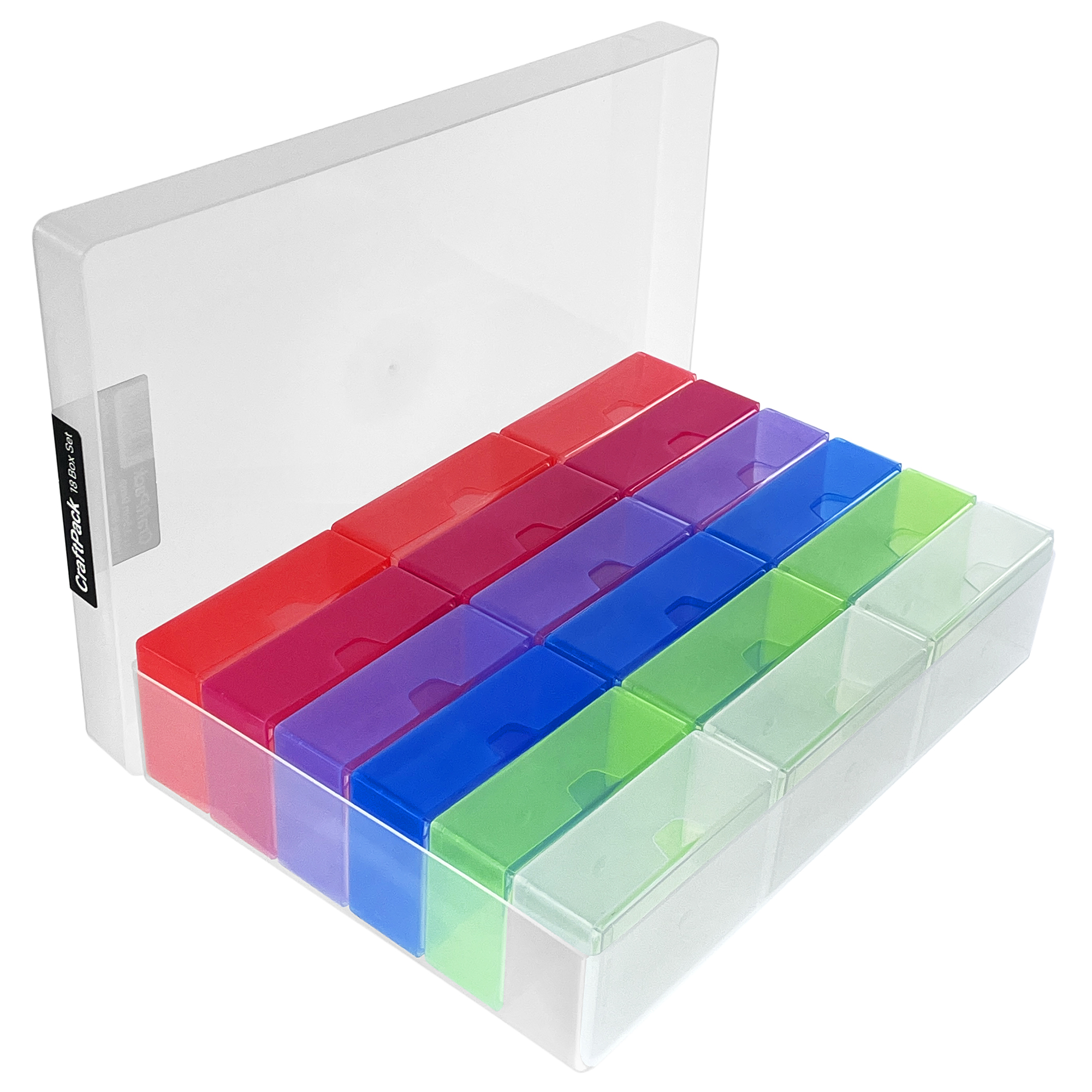 18 Box CraftPack, Storage Box Multi-Pack, Transparent - Trade
