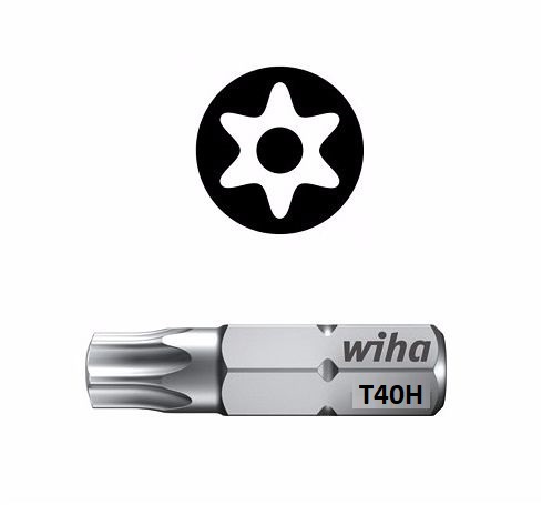 Wiha Standard Bit Pin Torx TX40 x 25mm 01733