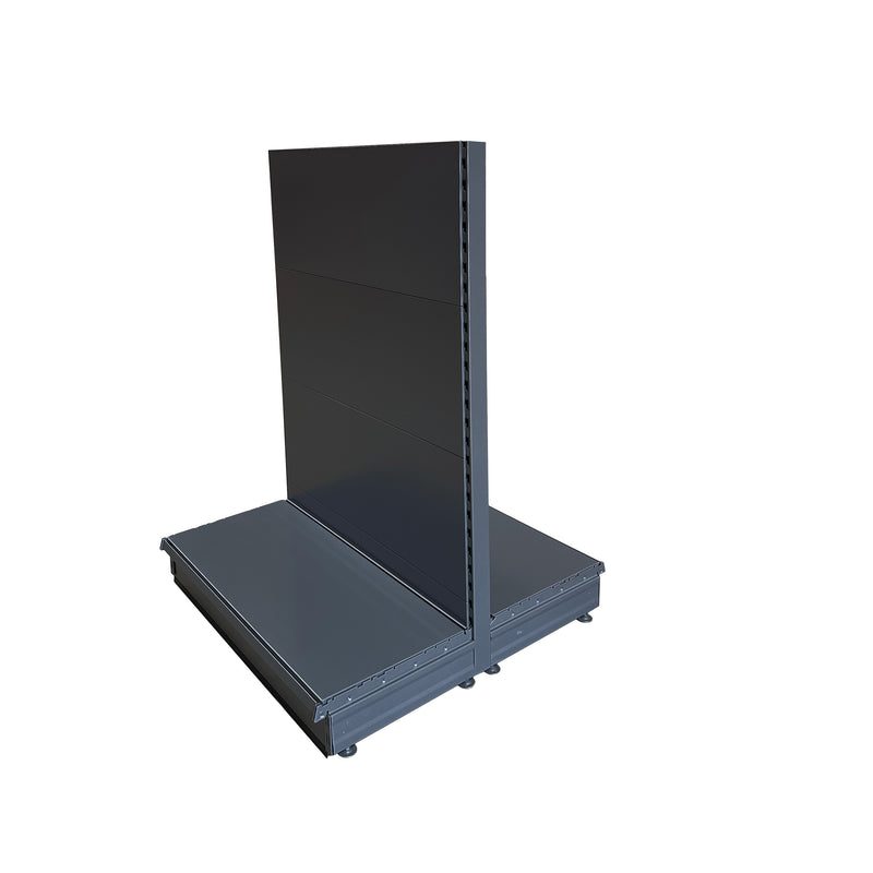 K50 Starter Gondola Bay - Dark Grey - 1.3m high, plain back, 30cm deep base - choice of lengths...